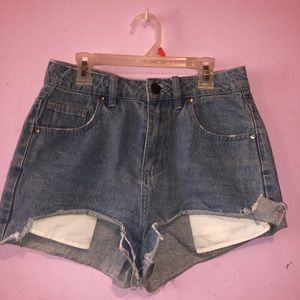 Cotton on High Rise Denim shorts